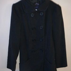 Black peacoat